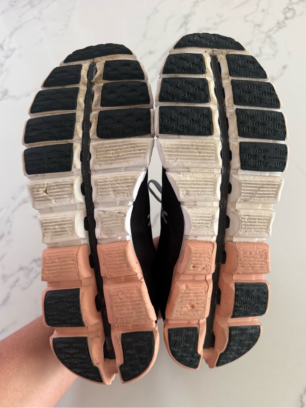 On Running Cloudflow Running Shoes - Rock / Rose - Size 8 (Wide) - Picture 3 of 8